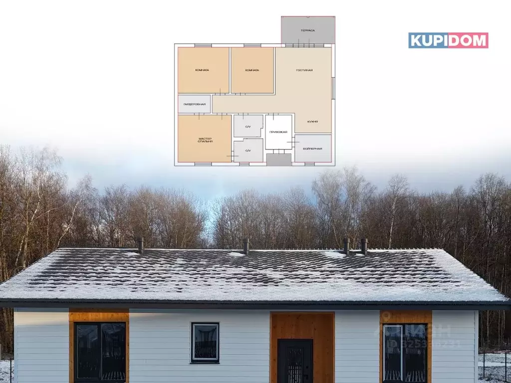 Дом в Калужская область, Жуковский муниципальный округ, Чубарово ... - Фото 2