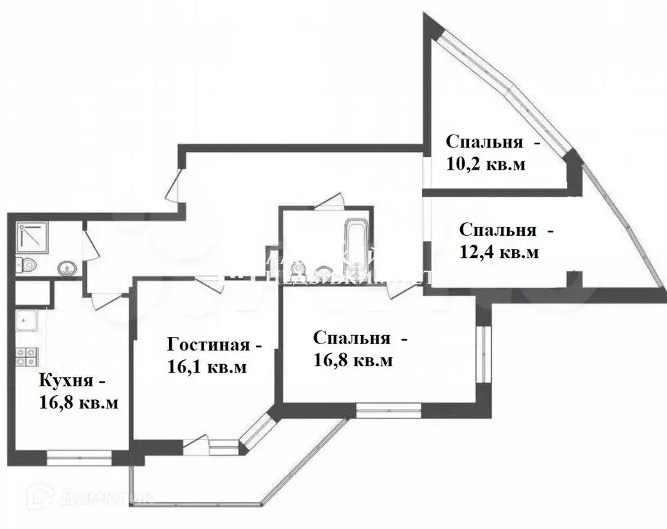 Продаётся 4-к квартира, 93 м - Фото 1