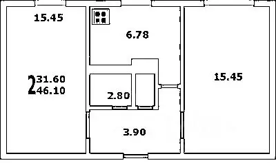2-к кв. Севастополь ул. Ленина, 23 (48.0 м) - Фото 1