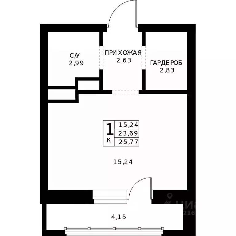 Студия Нижегородская область, Нижний Новгород Ленгородок мкр, Мед ... - Фото 2