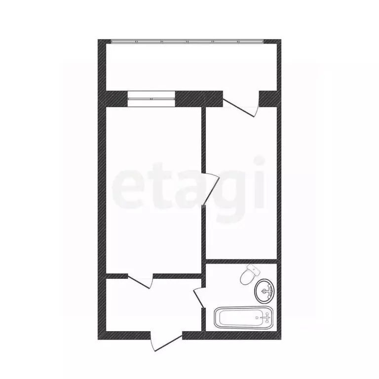 2-к кв. Иркутская область, Иркутск пер. Археолога Михаила Герасимова, ... - Фото 2