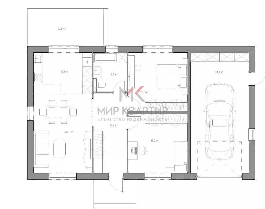 Дом в Хакасия, Усть-Абаканский район, пос. Тепличный ул. Енисейская, ... - Фото 2