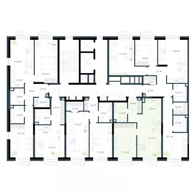 2-к кв. Приморский край, Владивосток Дом на Востоке жилой комплекс, ... - Фото 2