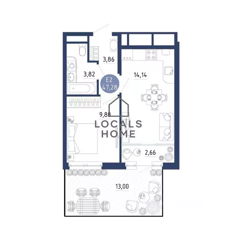 1-к кв. Рязанская область, Рязанский муниципальный округ, с. Дядьково ... - Фото 2