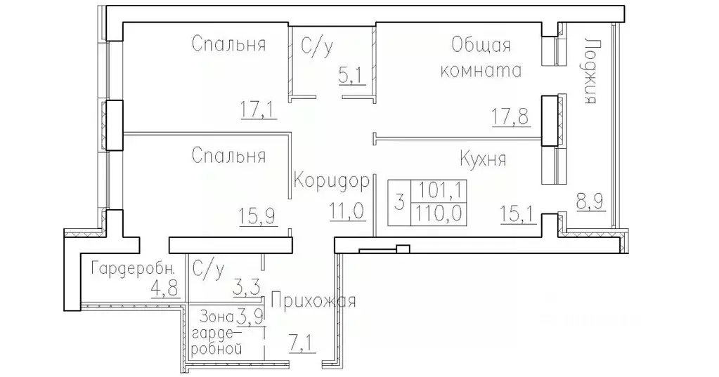 3-к кв. Новосибирская область, Новосибирский район, Краснообск рп, 3-й ... - Фото 0