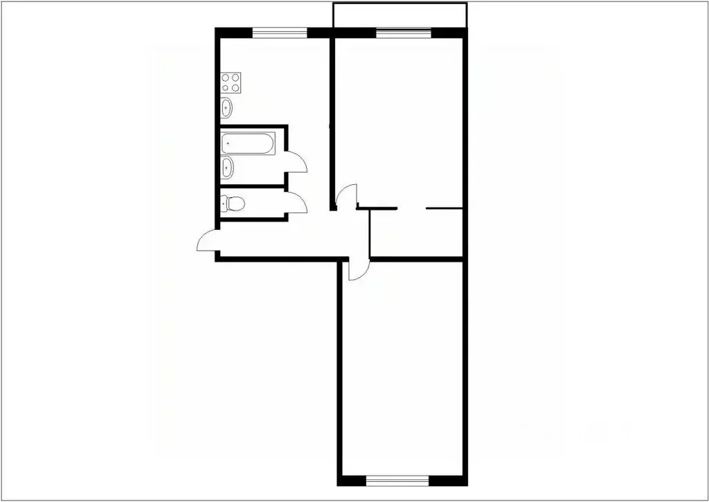 2-к кв. Кемеровская область, Междуреченск ул. Ермака, 35 (47.0 м) - Фото 2