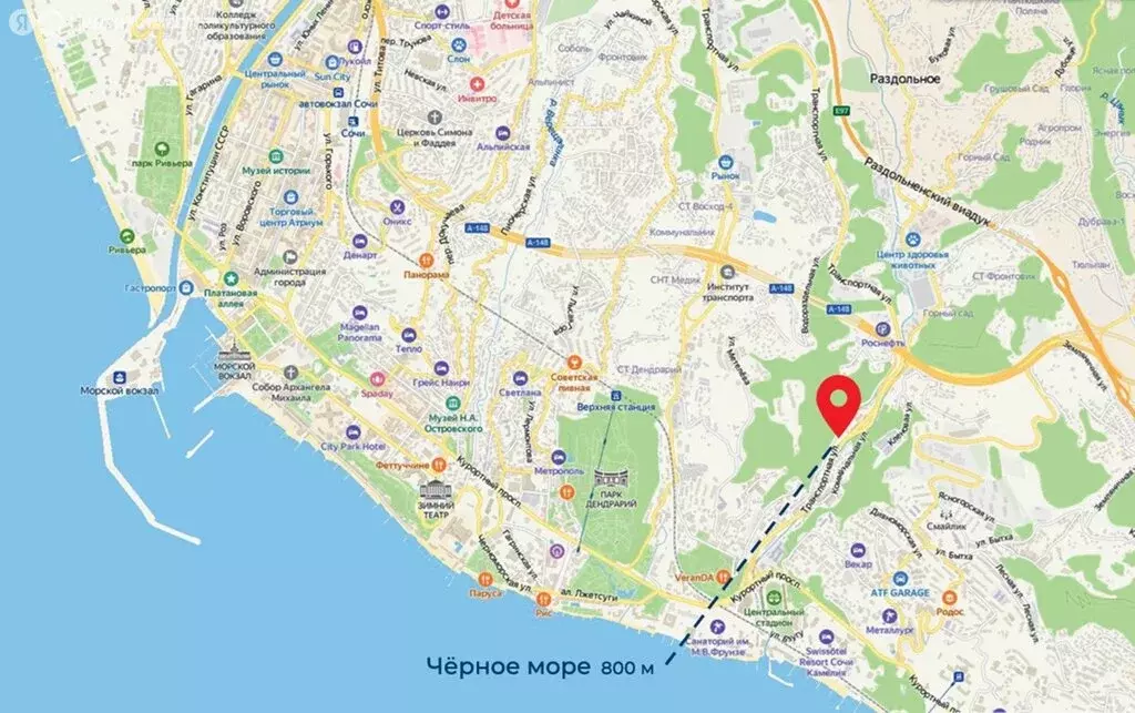 Участок в Сочи, улица 20 Горнострелковой дивизии, 58 (18 м) - Фото 1