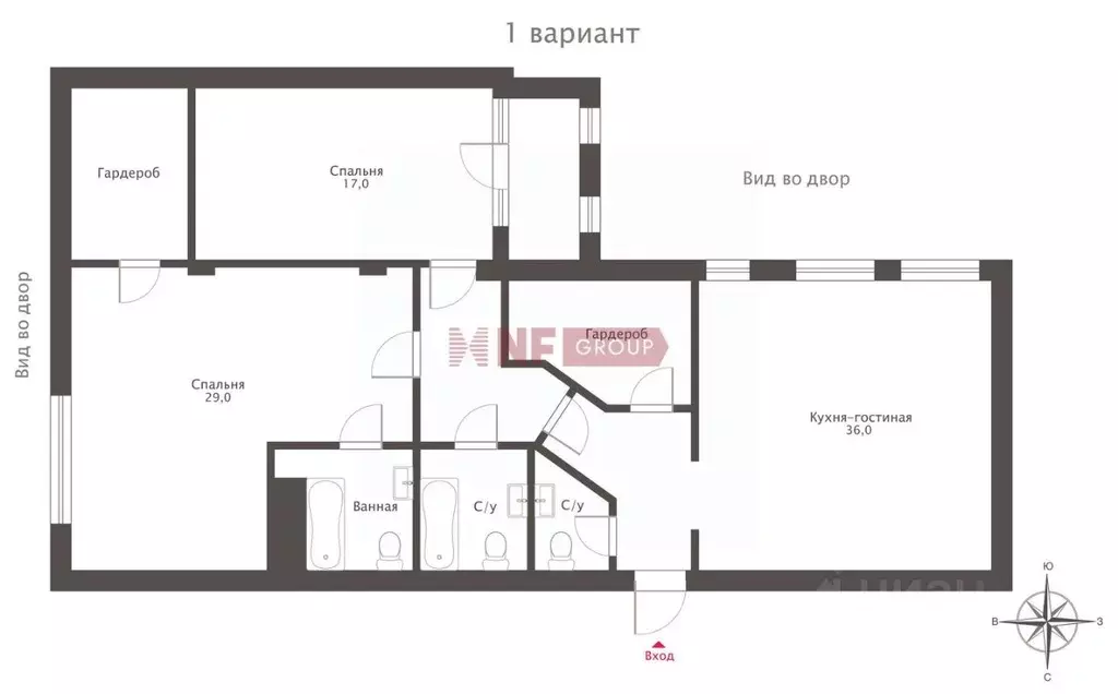 3-к кв. Москва ул. Усачева, 15 (120.0 м) - Фото 2