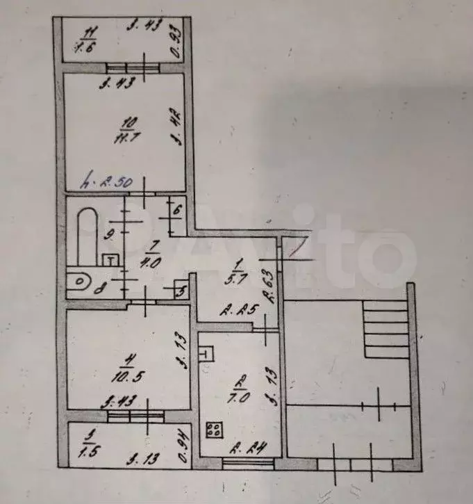 2-к. квартира, 47 м, 1/9 эт. - Фото 0