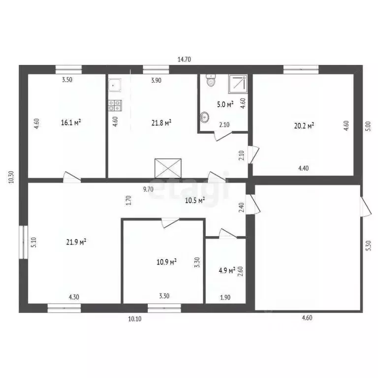 Дом в Пермский край, пос. Куеда ул. Энергетиков, 22 (111 м) - Фото 2