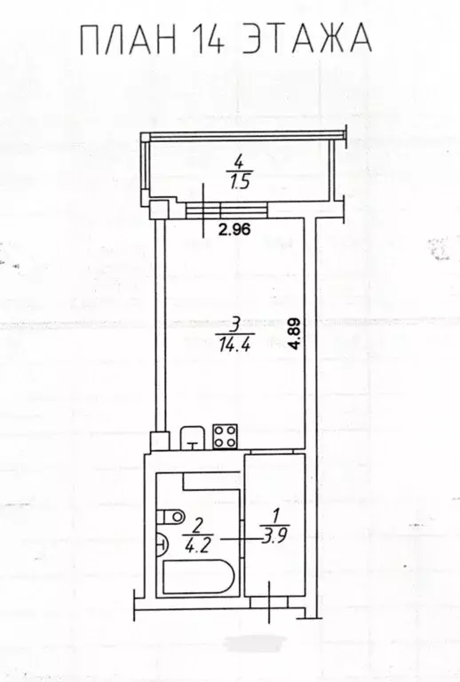 Квартира-студия: Набережные Челны, улица Раскольникова, 16Б (24 м) - Фото 1