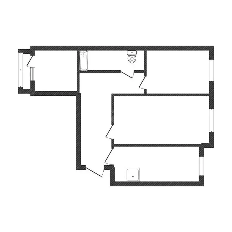 3-комнатная квартира: Бийск, улица имени Героя Советского Союза ... - Фото 1