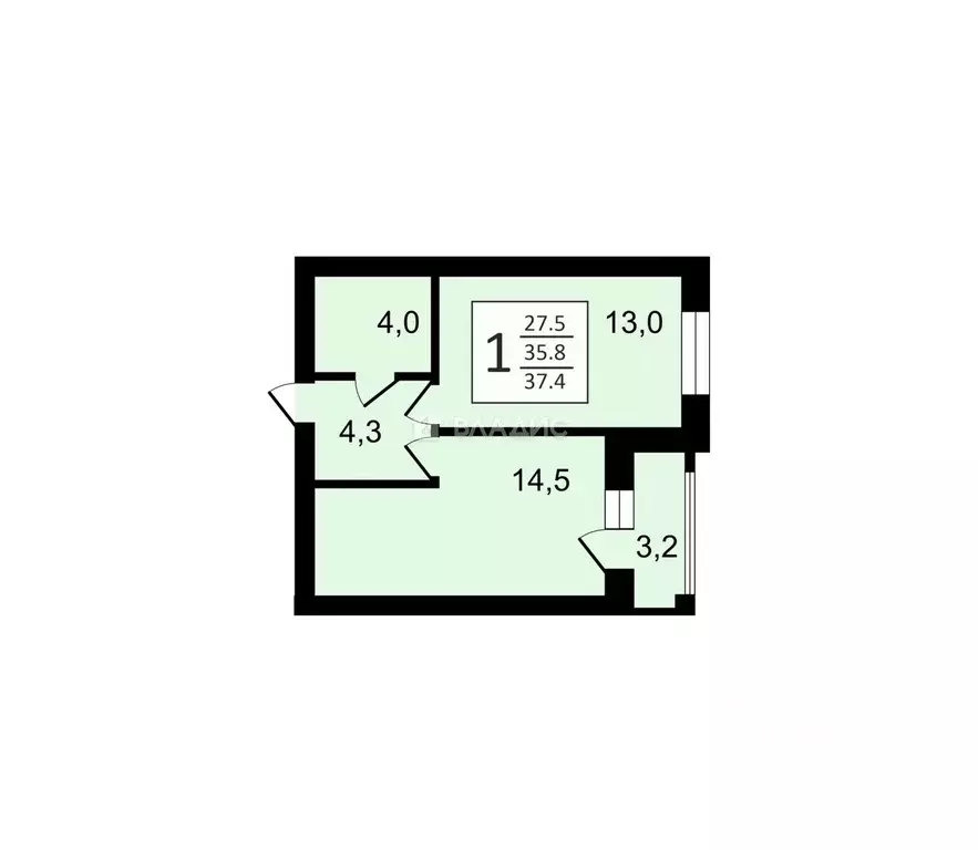 1-к кв. Владимирская область, Суздаль Советская ул., 65 (37.4 м) - Фото 1