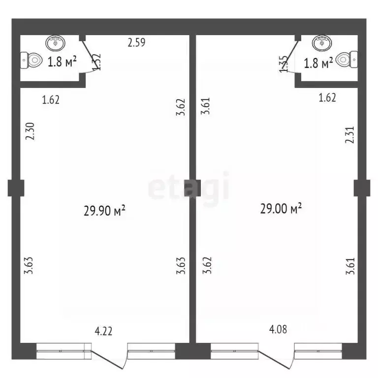 Офис в Ростовская область, Ростов-на-Дону, Нахичевань ул. Богданова, ... - Фото 2