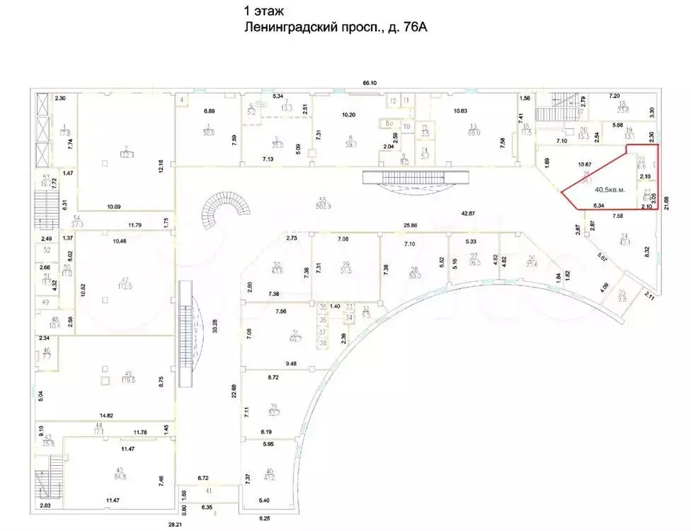 Аренда помещения (ПСН) в ТЦ Метромаркет 40,5м2 м. Сокол в сао - Фото 0