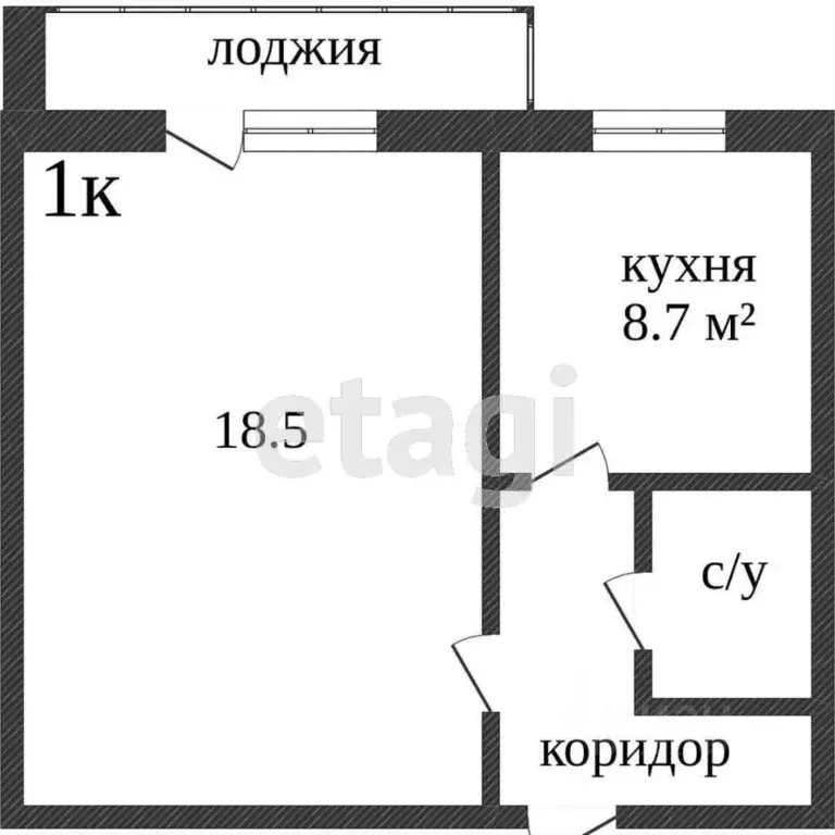 1-к кв. Вологодская область, Вологда Новгородская ул., 39А (38.6 м) - Фото 1