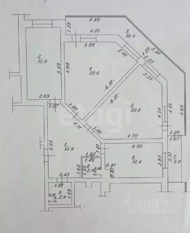 3-к кв. Краснодарский край, Анапа Тираспольский пер., 1А (115.7 м) - Фото 2