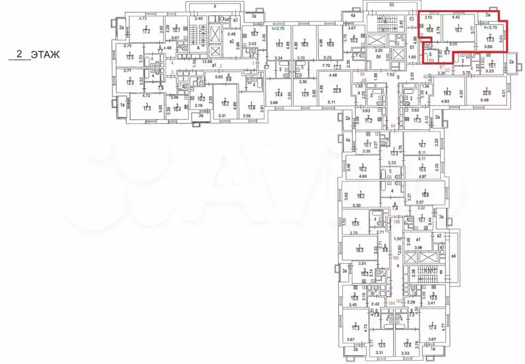Аукцион: 2-к. квартира, 55 м, 2/24 эт. - Фото 1