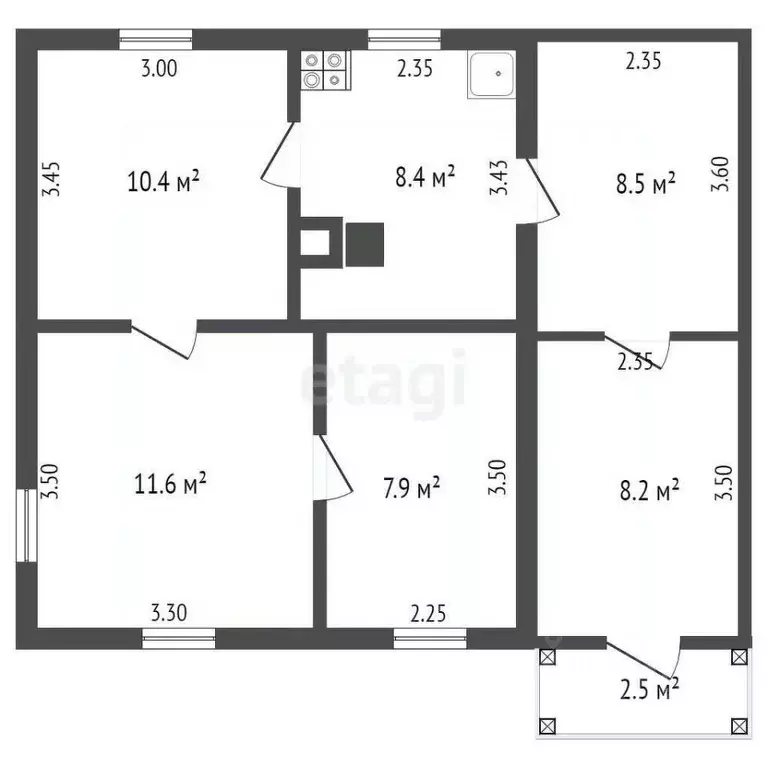Дом в Саратовская область, Балашовский район, Большемеликское ... - Фото 2