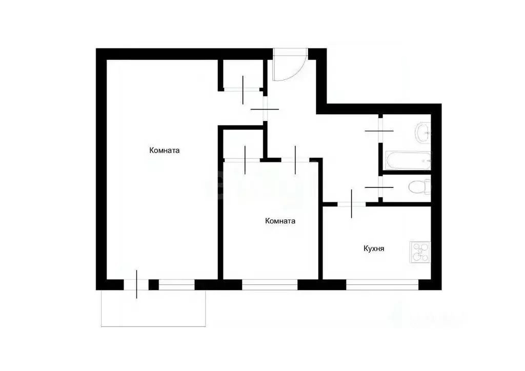 2-к кв. Москва ул. Островитянова, 49 (45.2 м) - Фото 1