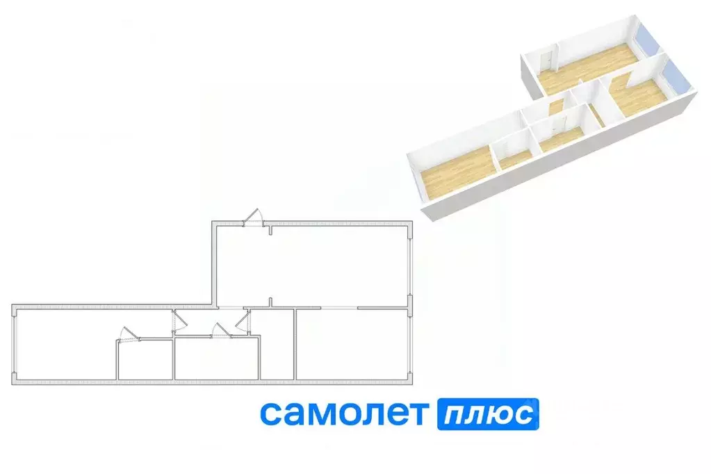 2-к кв. Кемеровская область, Кемерово ул. Марковцева, 6 (68.3 м) - Фото 1