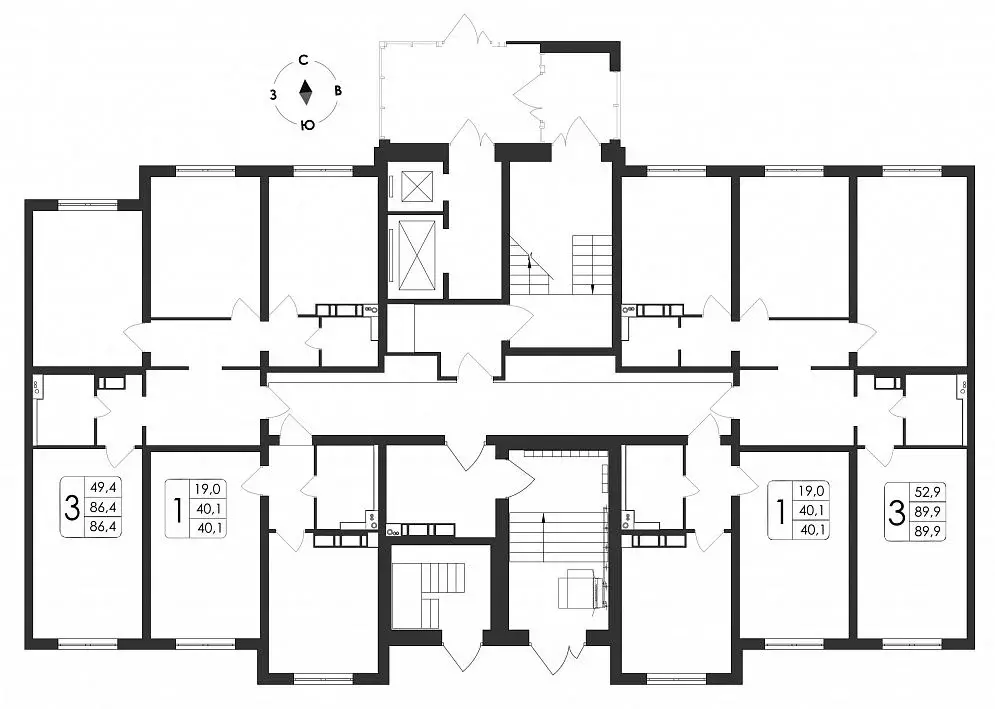 3-к кв. Воронежская область, Воронеж ул. Загоровского, 5/3 (89.9 м) - Фото 1