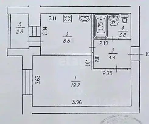 1-к кв. Башкортостан, Уфа Транспортная ул., 46 (36.2 м) - Фото 1