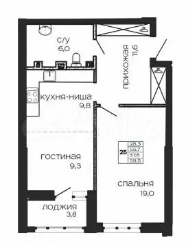 2-к. квартира, 83 м, 15/17 эт. - Фото 1