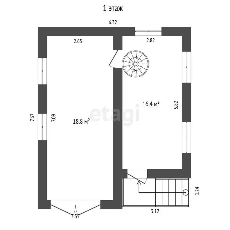 Дом в Омск, территория СОСН Нефтехимик (78 м) - Фото 1