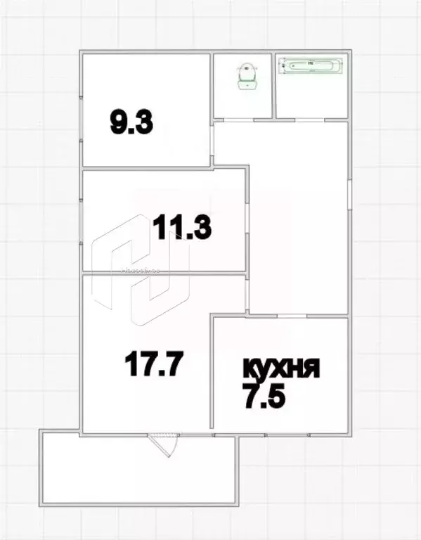 3-к кв. Мордовия, Рузаевка ул. Ленина, 58 (59.4 м) - Фото 1