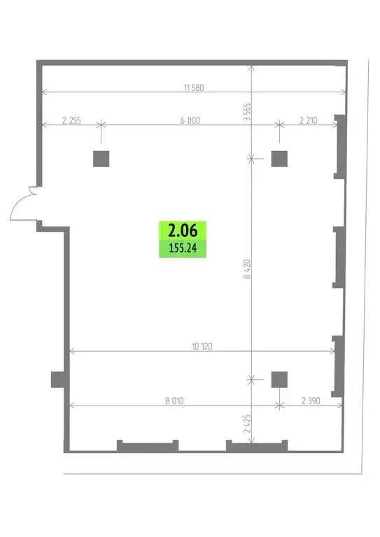 Офис (155.24 м) - Фото 2