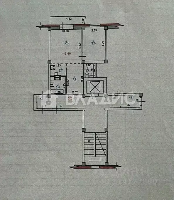 2-к кв. Иркутская область, Иркутск Байкальская ул., 234В/5 (49.1 м) - Фото 2