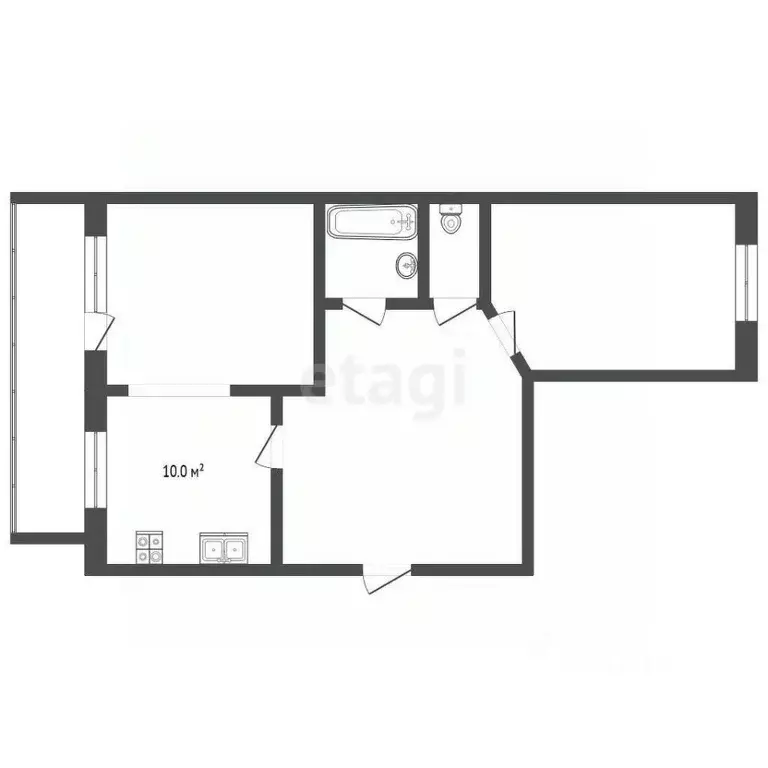 3-к кв. Коми, Усинск Приполярная ул., 6 (67.9 м) - Фото 1