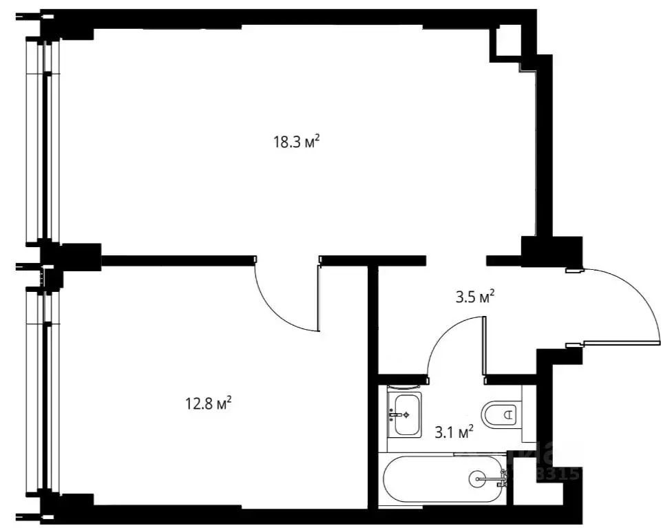 Офис в Москва 2-я Хуторская ул., 34 (38 м) - Фото 0