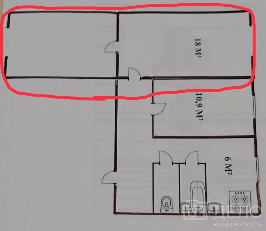 2-к кв. Рязанская область, Клепиковский район, Болоньское с/пос, пос. ... - Фото 2