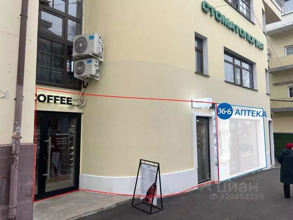 Торговая площадь в Москва Малый Палашевский пер., 6 (45 м) - Фото 1