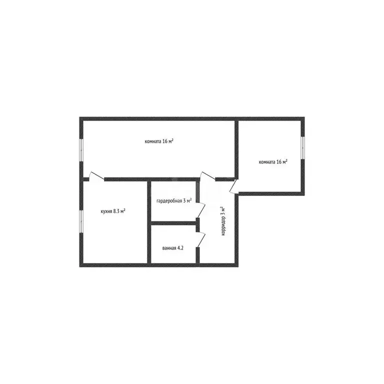 2-комнатная квартира: Майкоп, улица Чкалова, 86/3 (51.6 м) - Фото 1