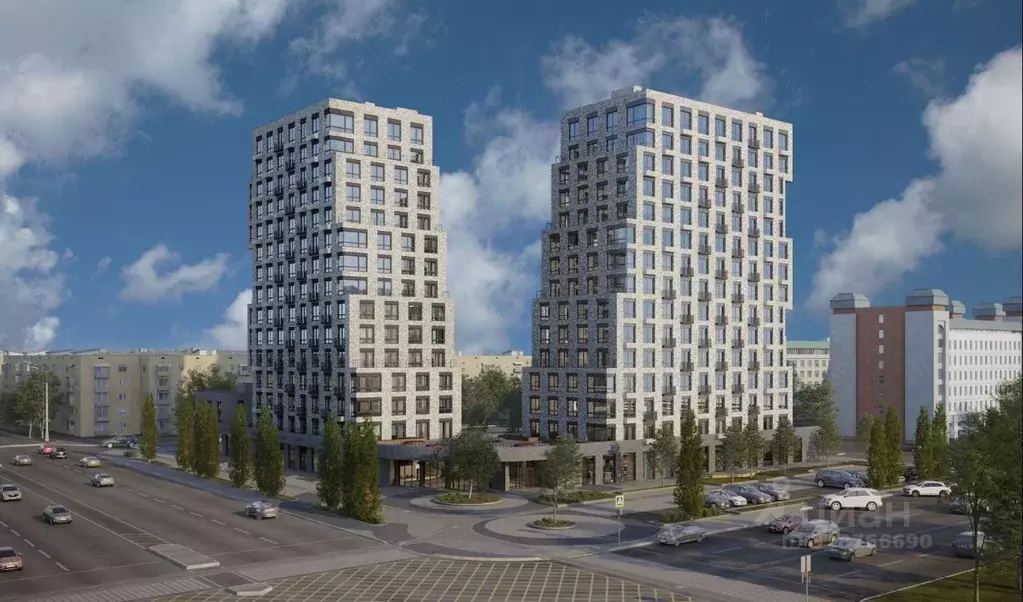 1-к кв. Омская область, Омск Пушкина 77 жилой комплекс (41.17 м) - Фото 2