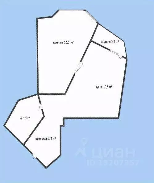 1-к кв. Краснодарский край, Новороссийск ул. Видова, 210Г (36.5 м) - Фото 2