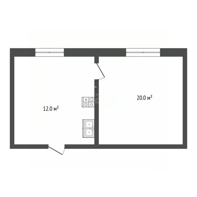 1-к кв. Челябинская область, Челябинск ул. Крупской, 30 (28.0 м) - Фото 2