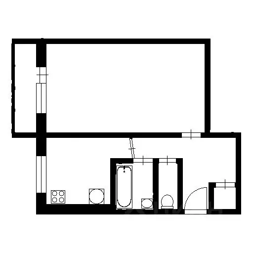 1-к кв. Нижегородская область, Нижний Новгород ул. Гаугеля, 22 (32.0 ... - Фото 2
