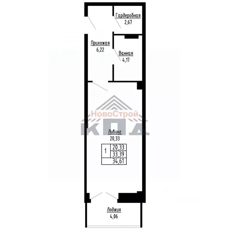 1-к кв. Омская область, Омск ул. Фрунзе (35.0 м) - Фото 0