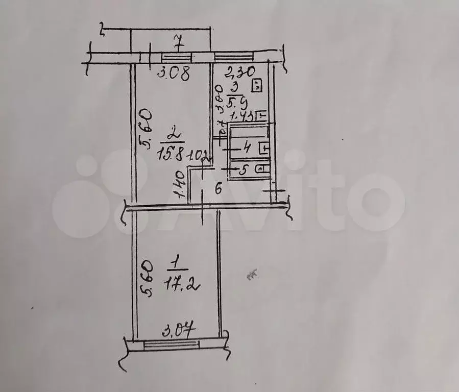 2-к. квартира, 47,1 м, 4/5 эт. - Фото 0
