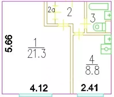 1-к кв. Москва Россошанская ул., 2К2 (32.4 м) - Фото 1
