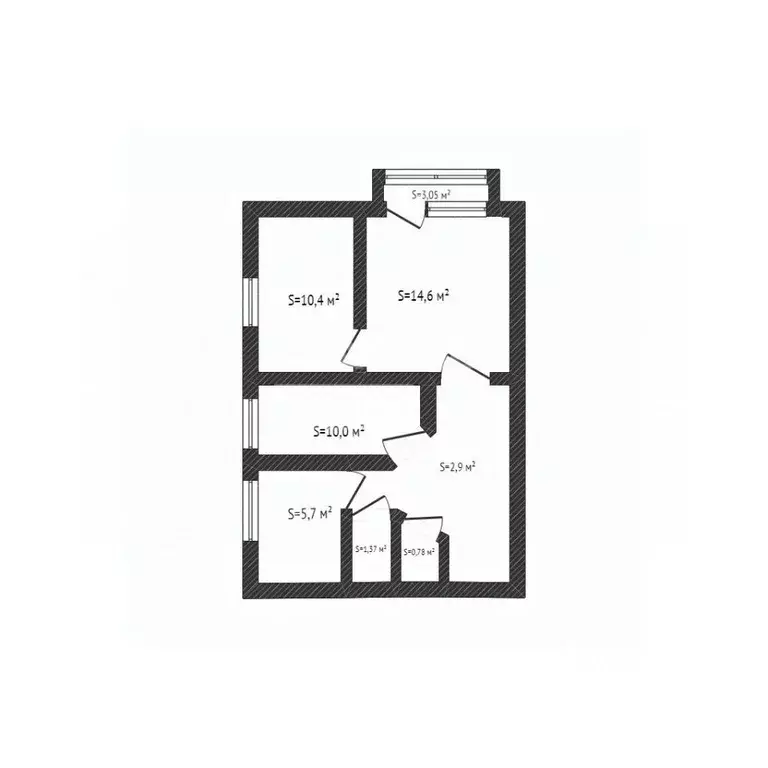 3-к кв. Тамбовская область, Тамбов Астраханская ул., 16 (51.1 м) - Фото 1