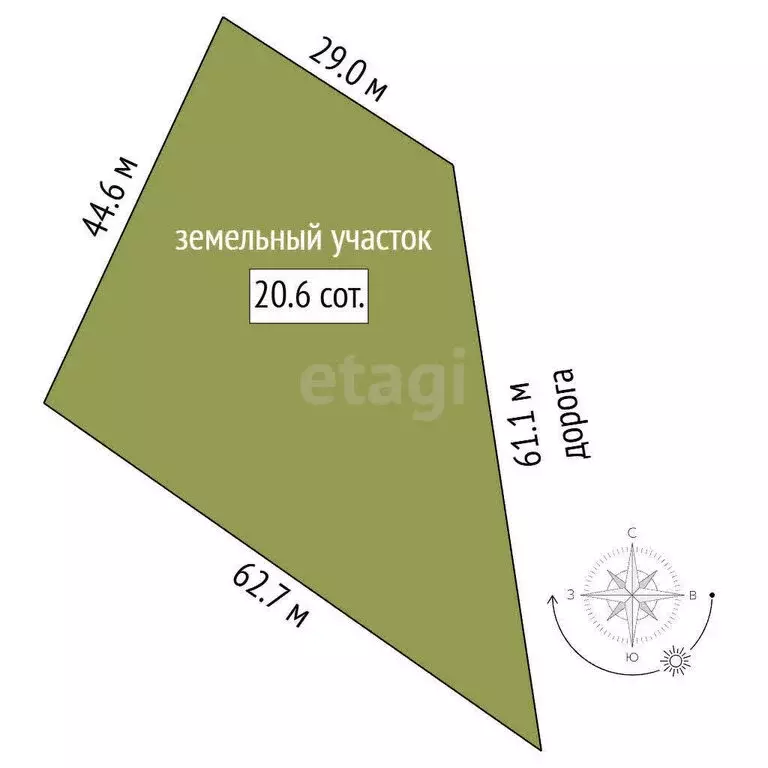 Участок в Нахимовский муниципальный округ, ЗАО имени Софьи Перовской ... - Фото 1