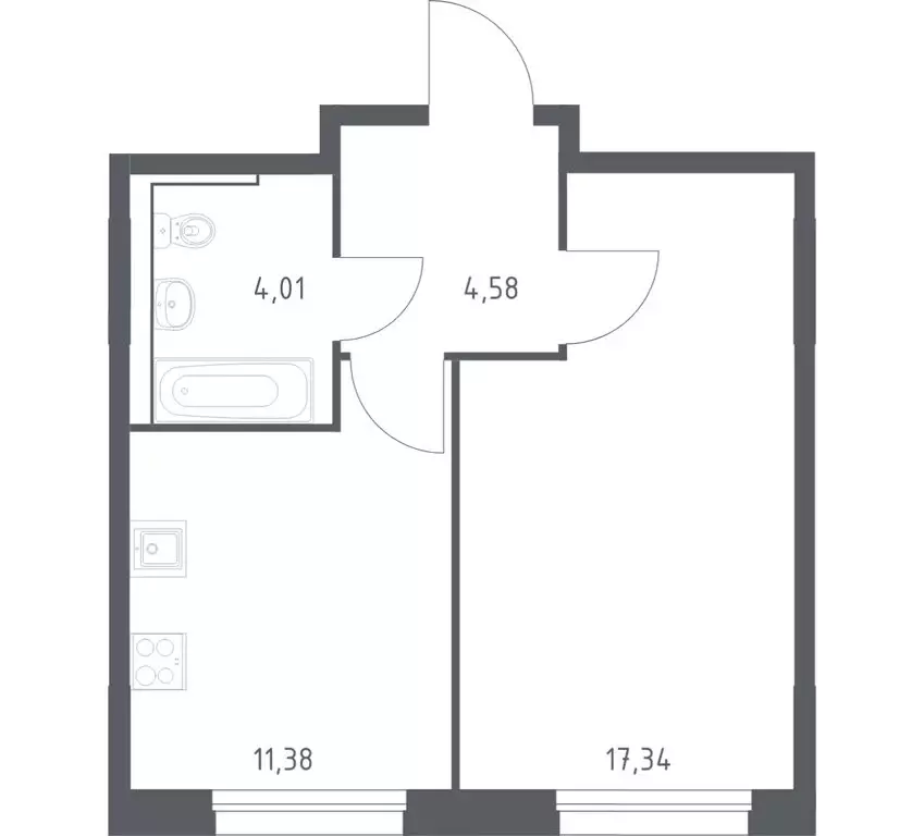 1-комнатная квартира: Владивосток, Первореченский район, микрорайон ... - Фото 1