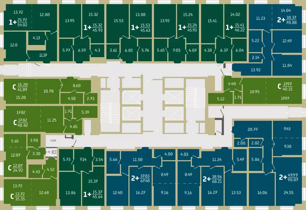 1-к кв. Башкортостан, Уфа Революционная ул., 39/4 (45.93 м) - Фото 2