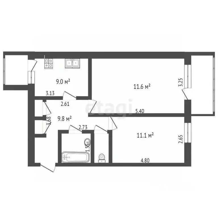 2-к кв. Марий Эл, Йошкар-Ола ул. Степана Разина, 22 (50.3 м) - Фото 1