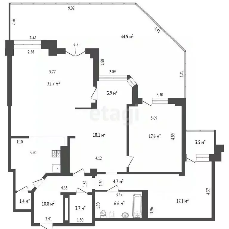 4-к кв. Ростовская область, Ростов-на-Дону пер. Семашко, 117 (180.0 м) - Фото 2